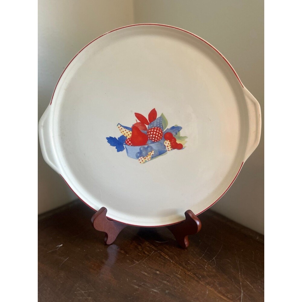 Vintage Calico Fruit Platter/Tray by Universal Potteries